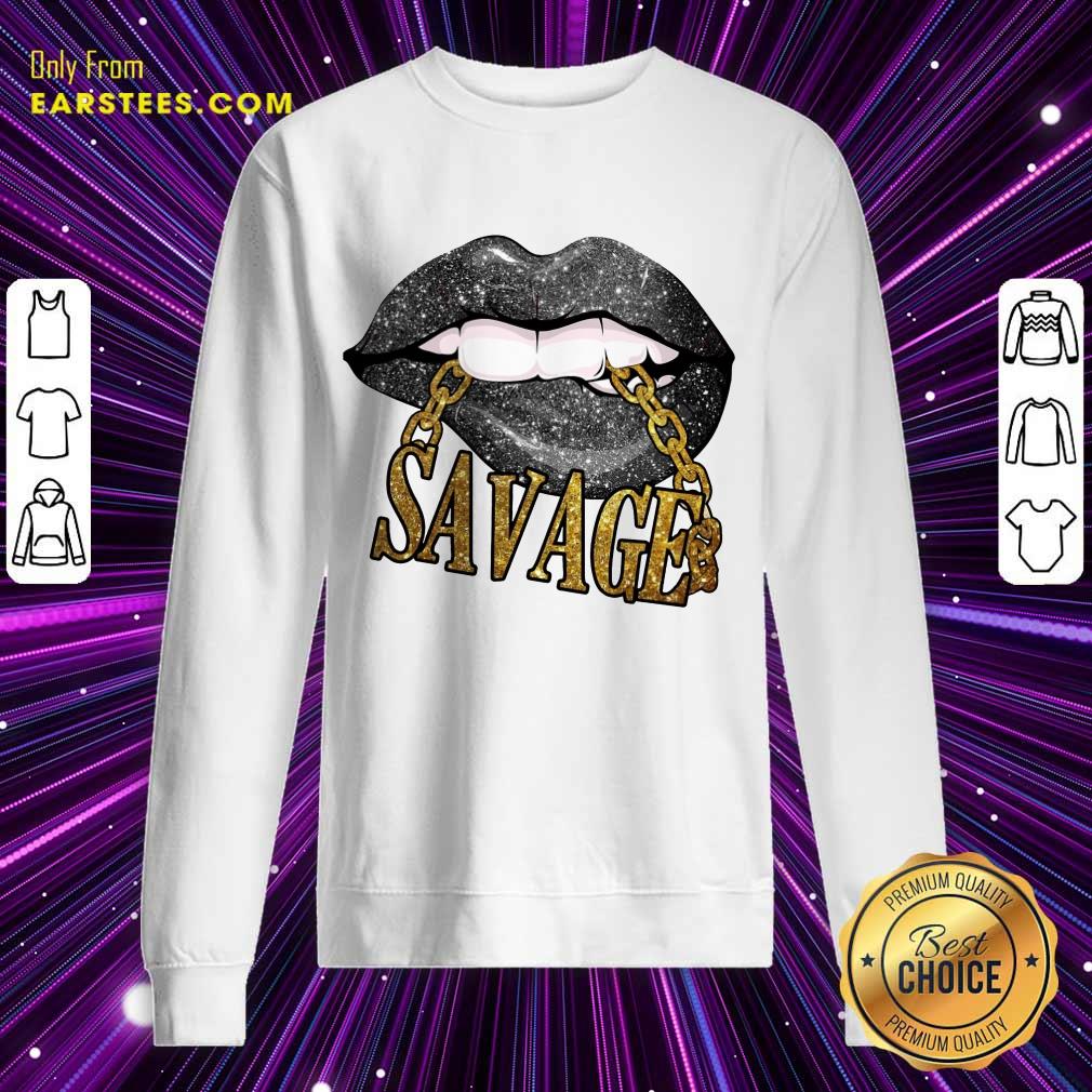Top Lip Savage Black Woman Shirt - Image 3