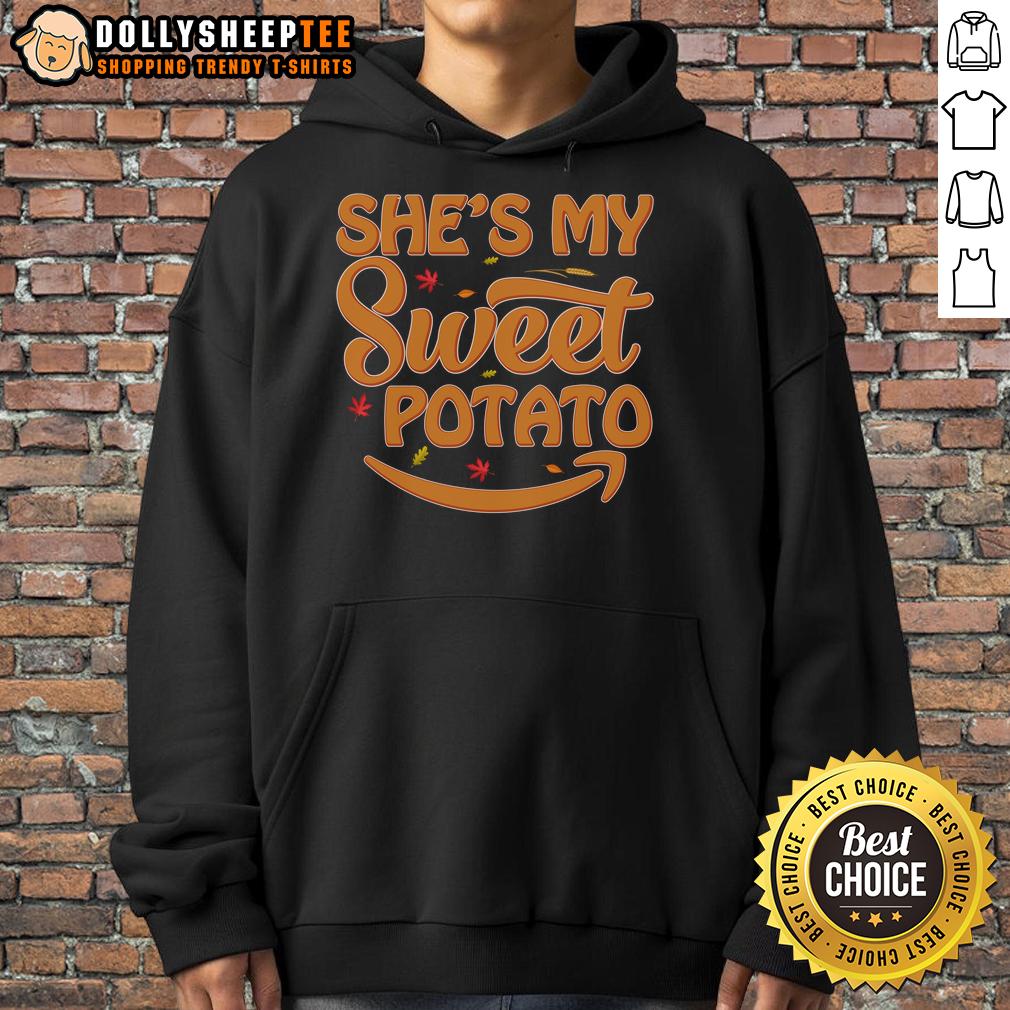 Cute She's My Sweet Potato Thanksgiving T-Shirt - Image 2