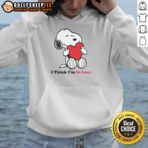 Alternative view of Good Snoopy I Think I'm In Love T-Shirt