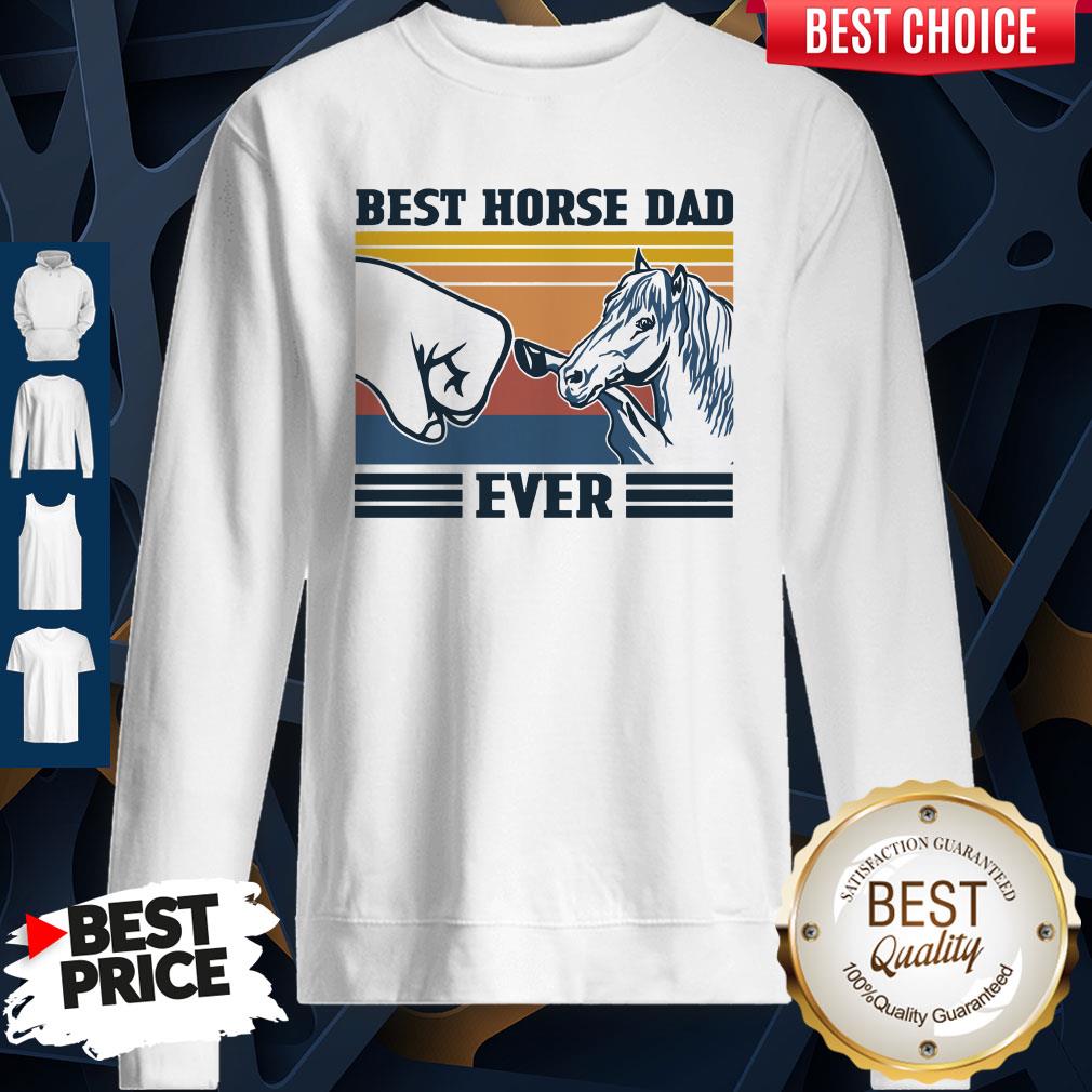 Nice Best Horse Dad Ever Father's Day Vintage Shirt - Image 3