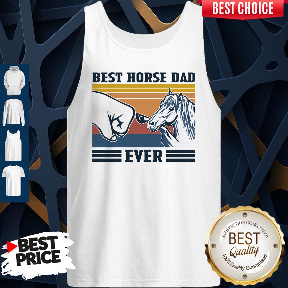 Nice Best Horse Dad Ever Father's Day Vintage Shirt - Image 2