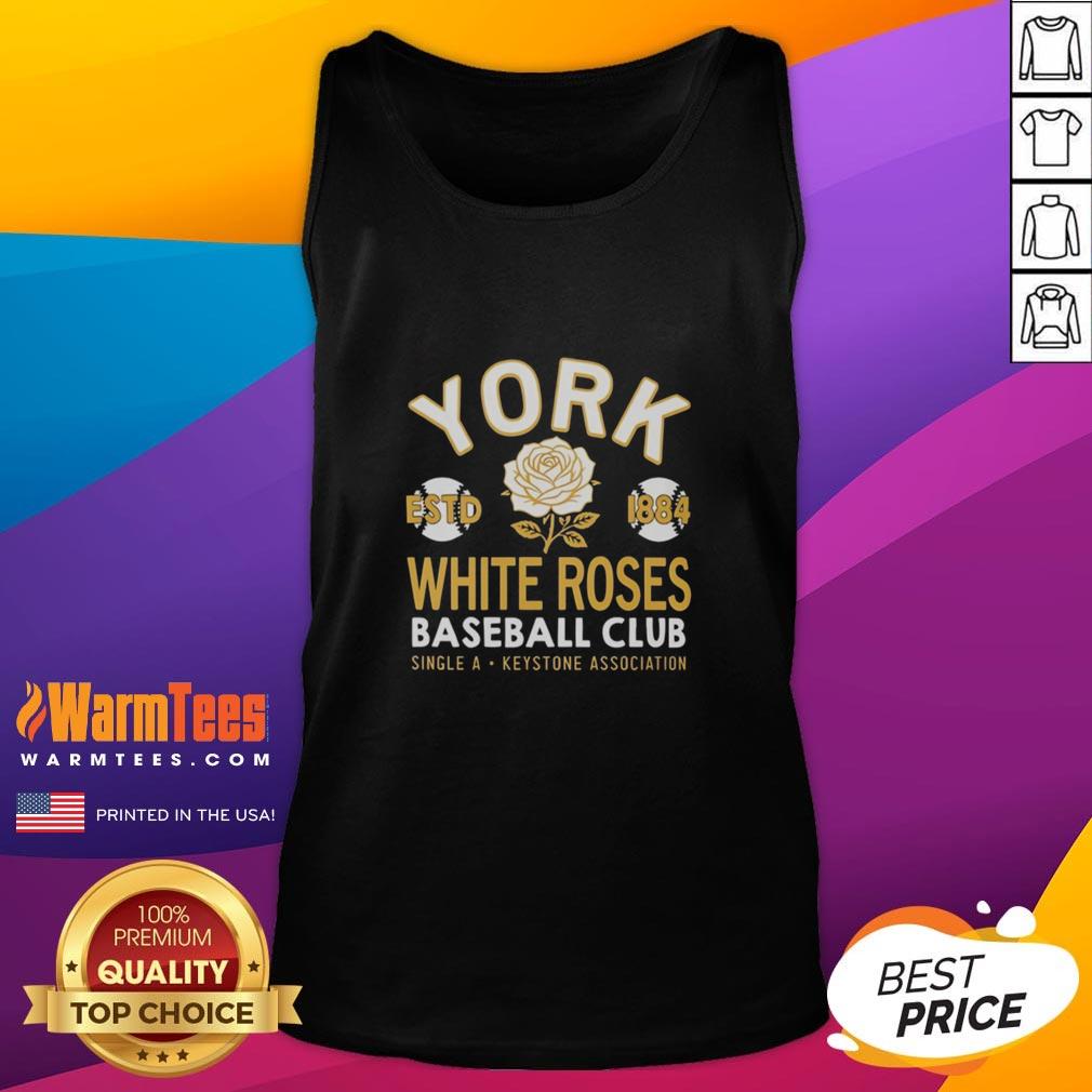 Nice York White Roses Baseball Club Estd 1884 T-Shirt - Image 4