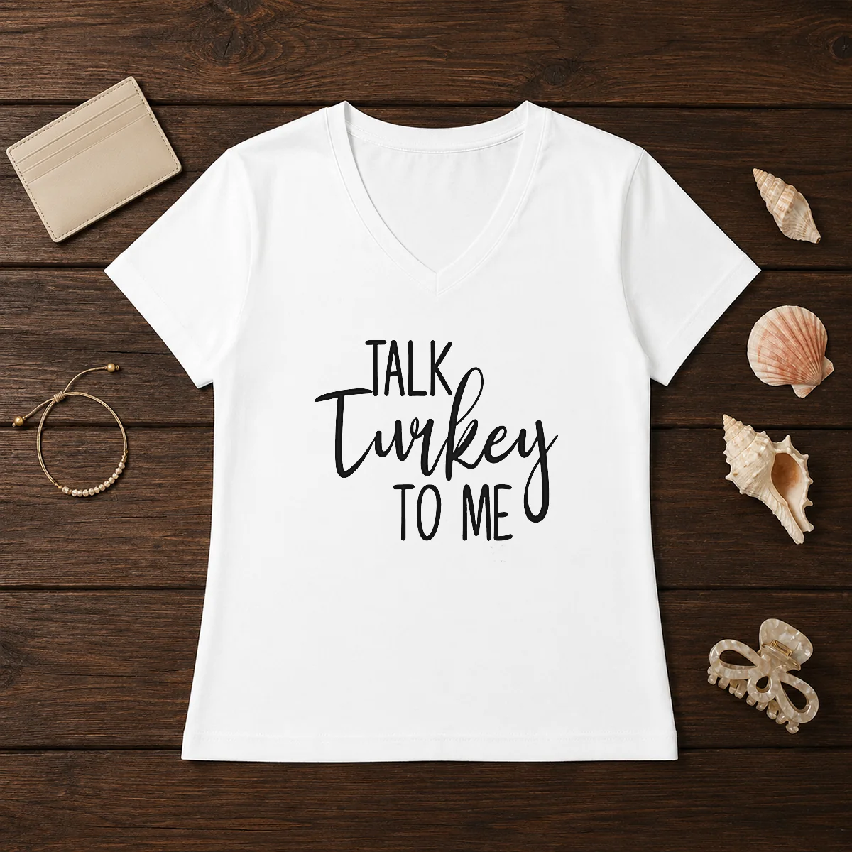 Premium Talk Turkey To Me Thanksgiving Quote Holiday Humor Shirt - Image 2