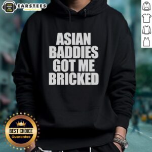 Alternative view of Premium Asian Baddies Got Me Bricked Letter T-Shirt