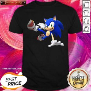 Premium Sonic The Hedgehog Blue Graphics Shirt