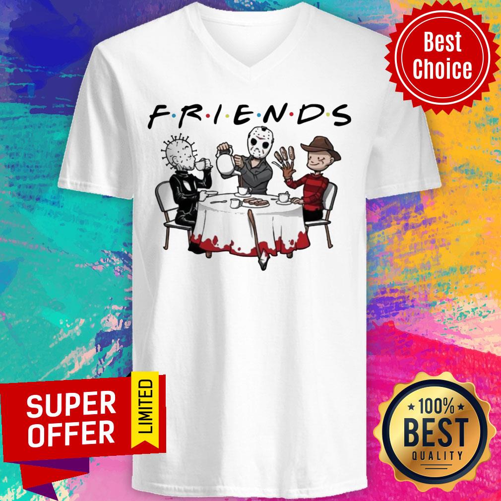 Hellraiser Jason Voorhees Freddy Krueger Friends Halloween Shirt - Image 4