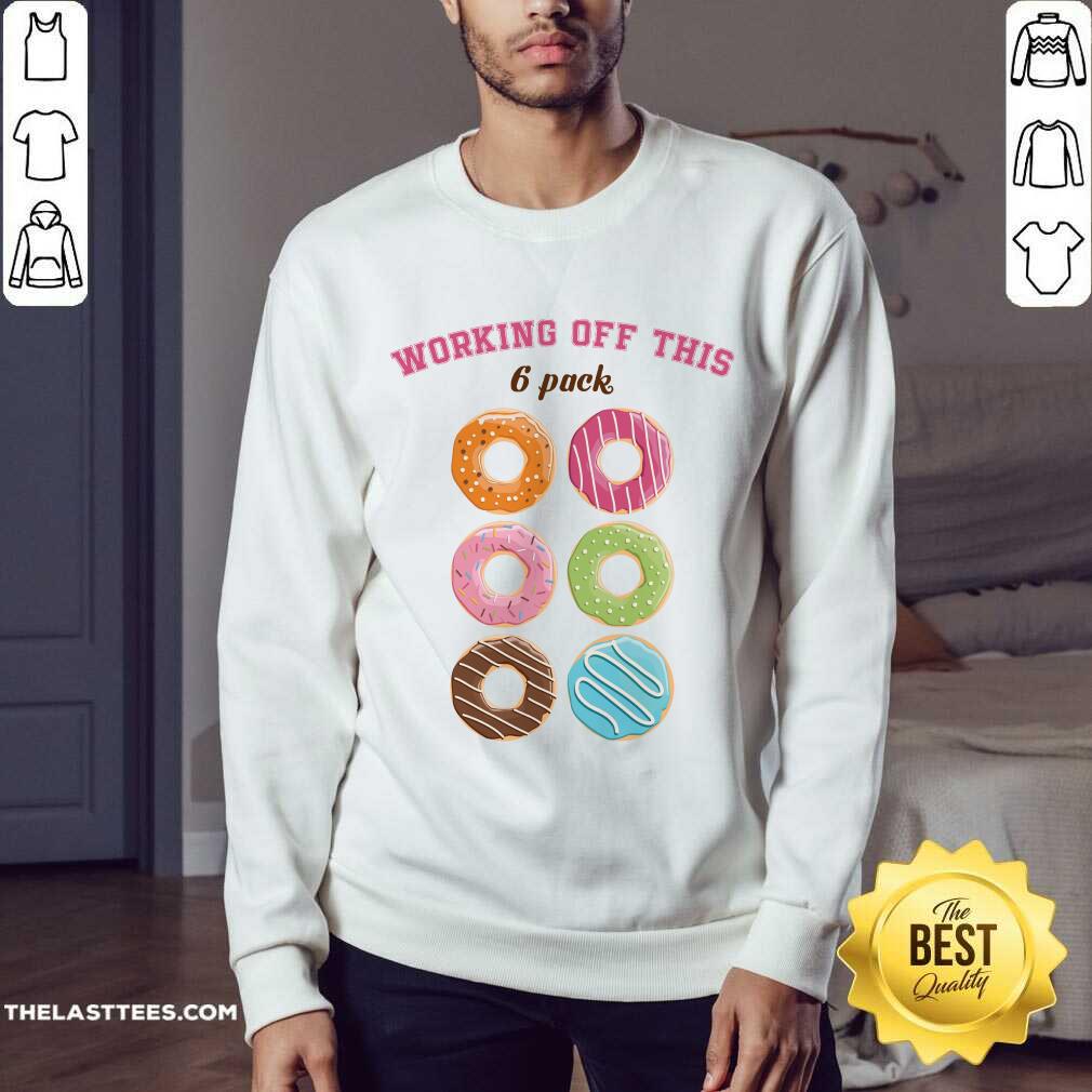 Hot Dounut Working Off This 6 Pack Fitness Shirt - Image 5