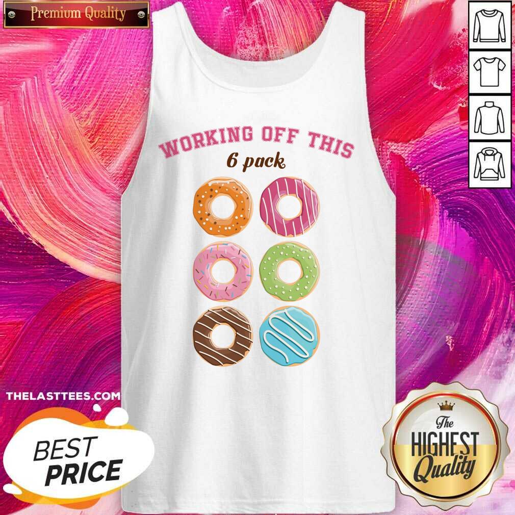 Hot Dounut Working Off This 6 Pack Fitness Shirt - Image 4