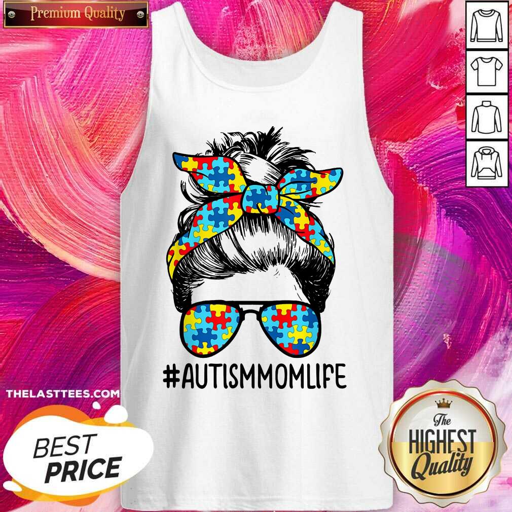 Nice Autism Mom Life Sunglasses Bandana Mother Day Shirt - Image 3