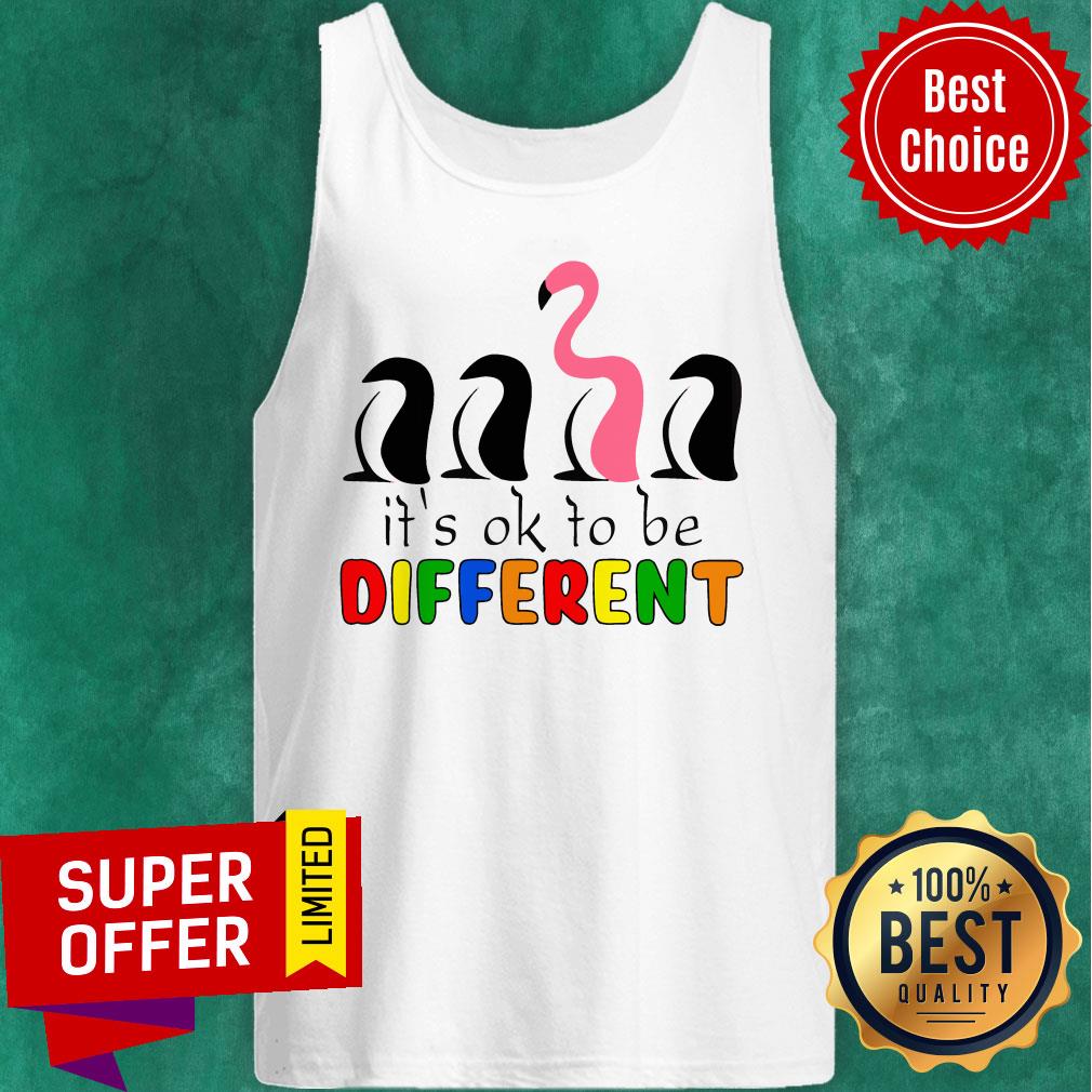 Perfect Flamingo It's Ok To Be Different Shirt - Image 4