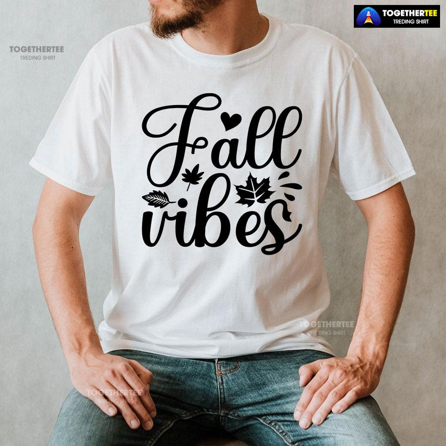 Fall Vibes Thanksgiving T-Shirt - Image 2