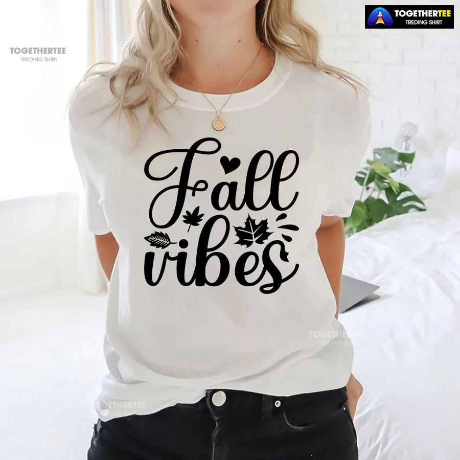 Fall Vibes Thanksgiving T-Shirt - Image 3