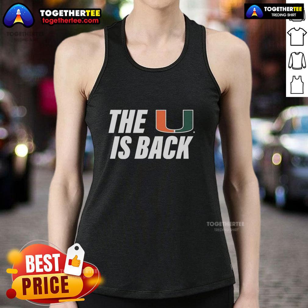 Good Miami Hurricanes NCAA The U Is Back T-Shirt - Image 4