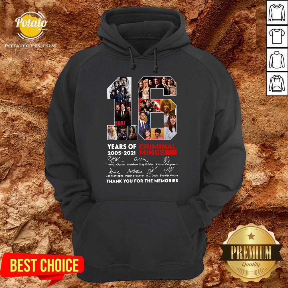 Perfect 16 Years Of 2005 2021 Criminal Minds Thank You For The Memories Signatures Shirt - Image 5