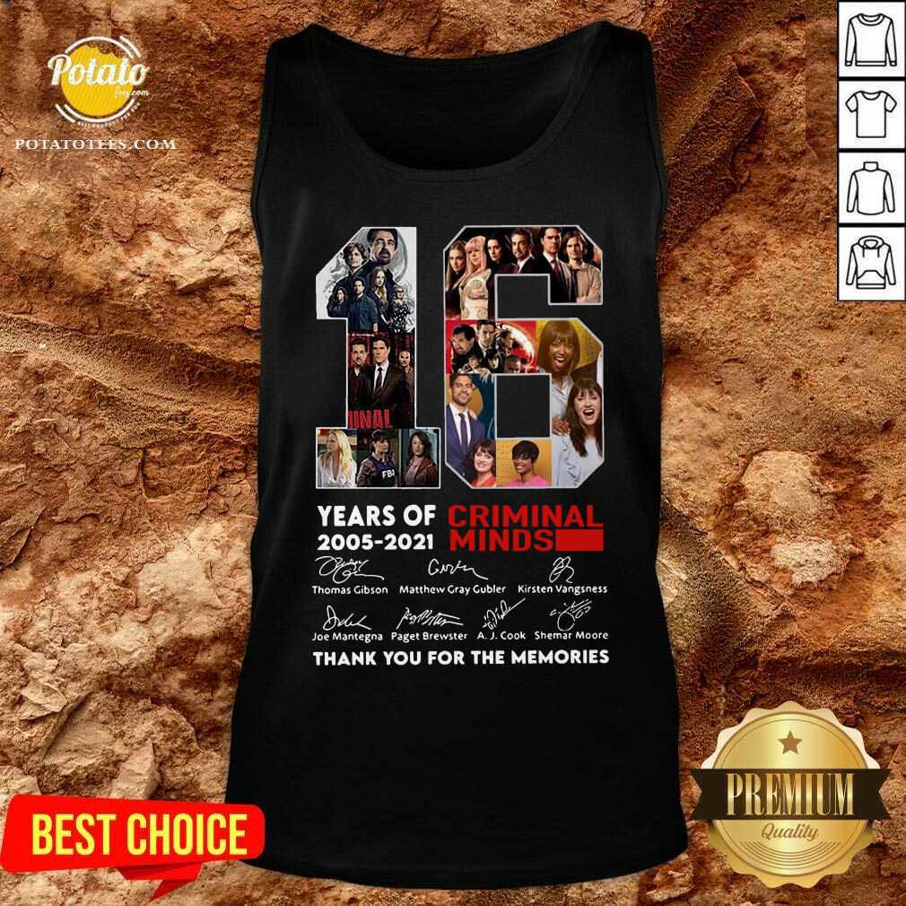 Perfect 16 Years Of 2005 2021 Criminal Minds Thank You For The Memories Signatures Shirt - Image 3