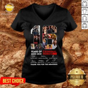 Alternative view of Perfect 16 Years Of 2005 2021 Criminal Minds Thank You For The Memories Signatures Shirt