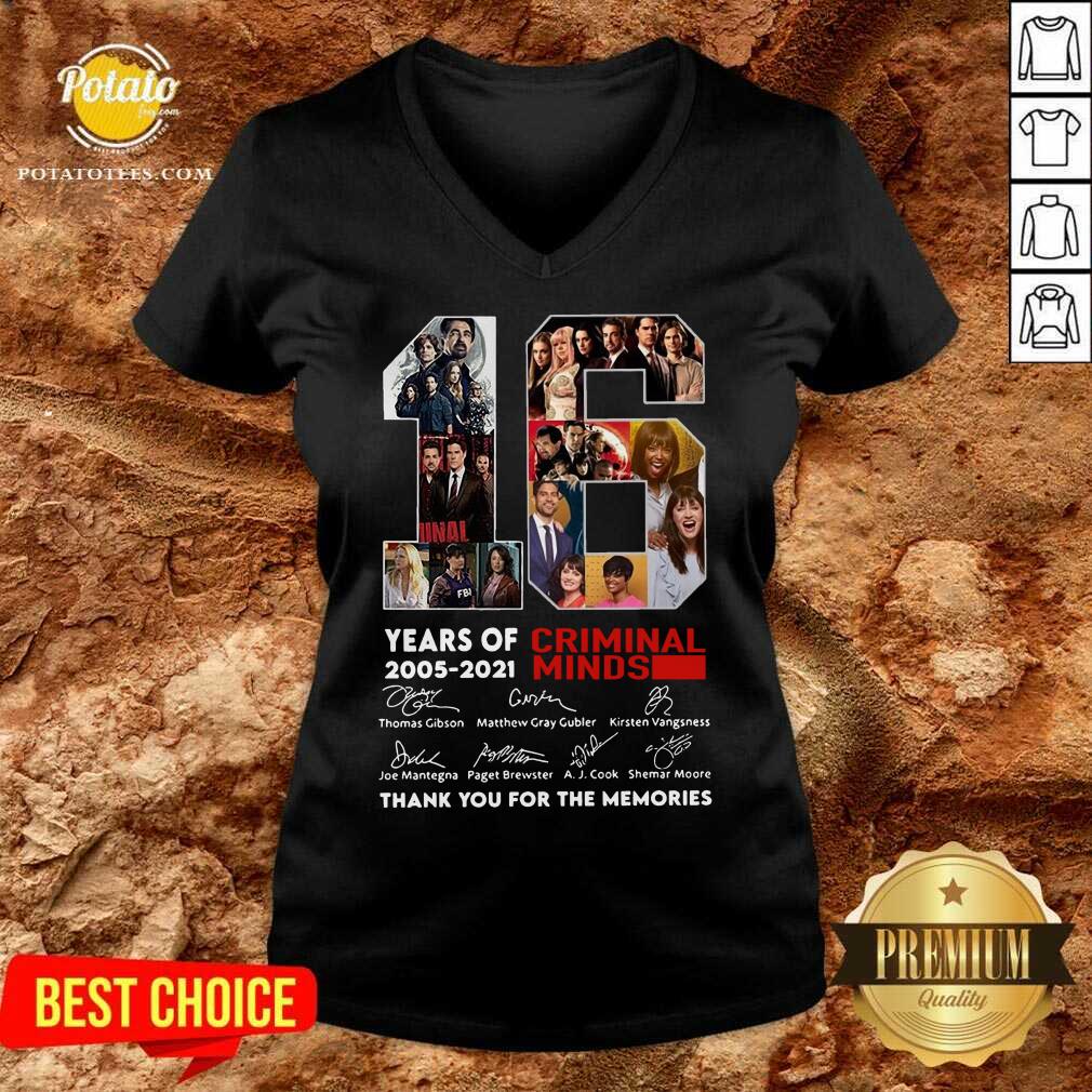 Perfect 16 Years Of 2005 2021 Criminal Minds Thank You For The Memories Signatures Shirt - Image 2