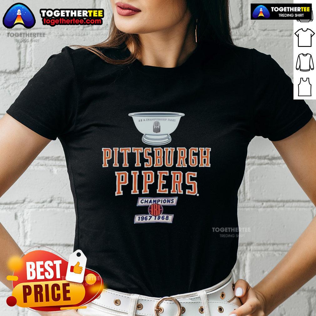 Good Pittsburgh Pipers 1967-68 ABA Champions Trophy T-Shirt - Image 3