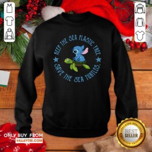 Alternative view of Lovely Stitch On The Turtle Keep The Sea Plastic Free Save The Sea Turtles Shirt