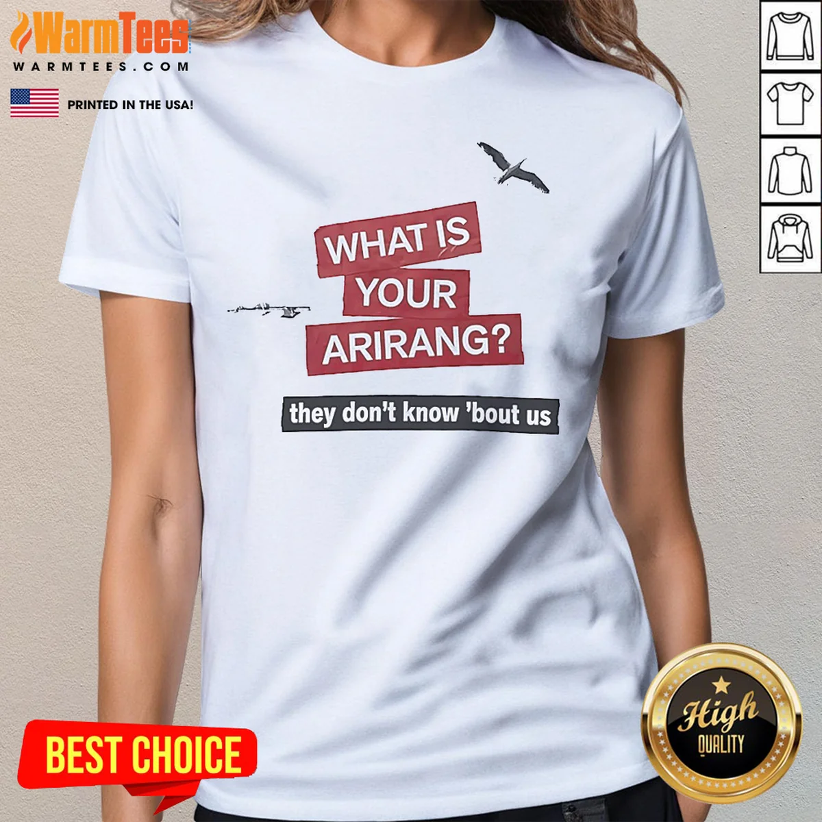 Official What Is Your Arirang They Dont Know Bout US Shirt - Image 2
