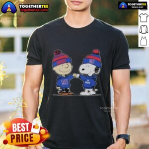 Top New York Giants Snoopy And Charlie Brown Best Friends T-Shirt