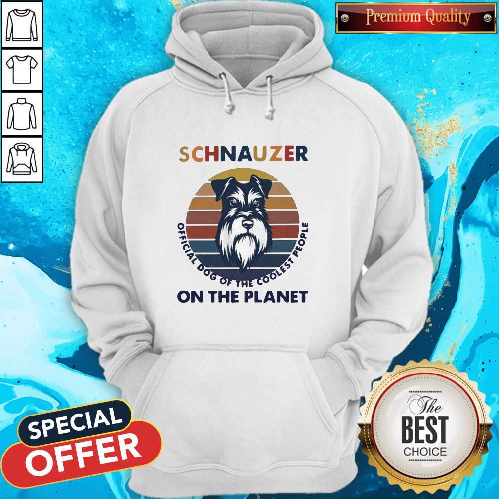Schnauzer Official Dog Of The Coolest People On The Planet Vintage Shirt - Image 5