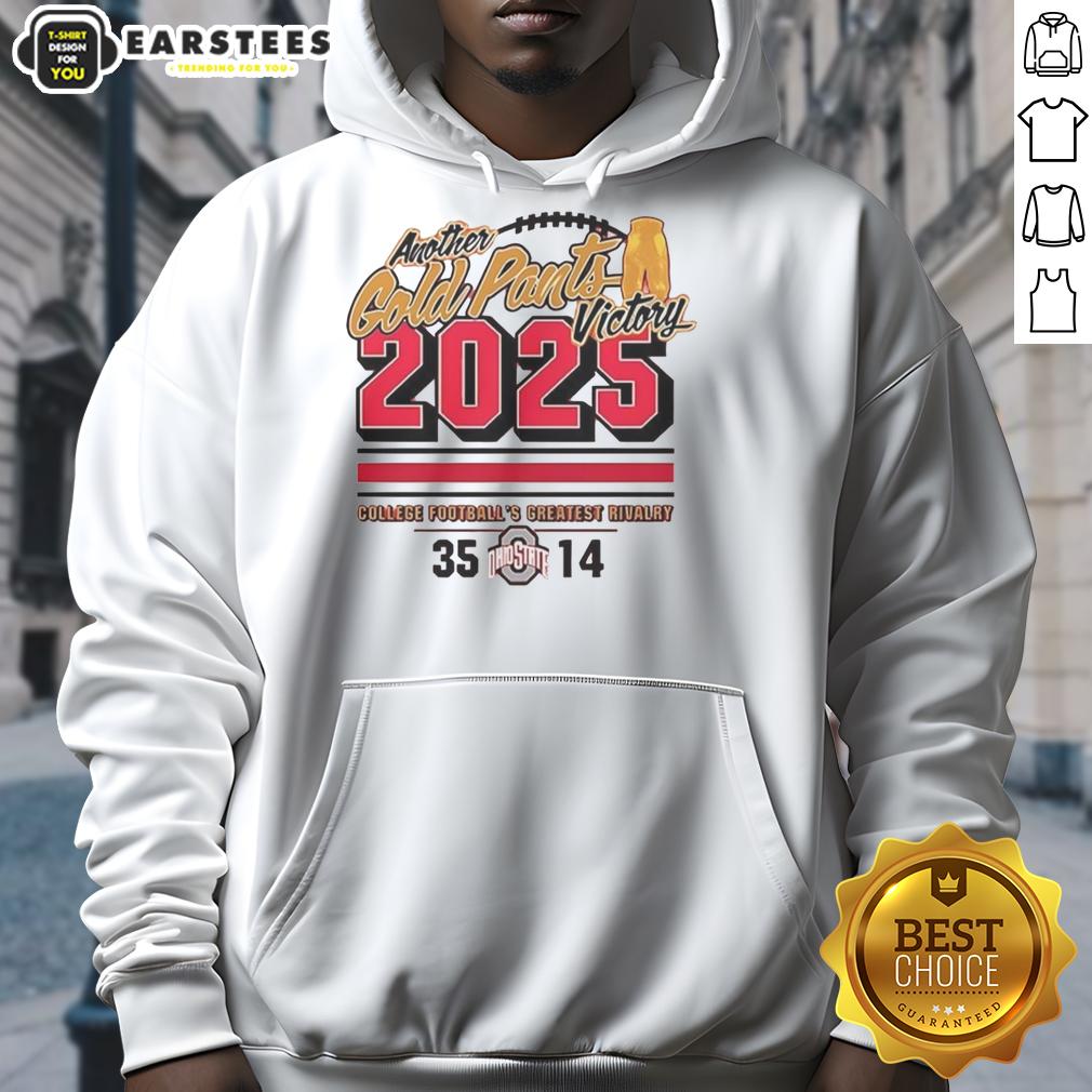Premium Ohio State Buckeyes 2025 Another Gold Pants T-Shirt - Image 2