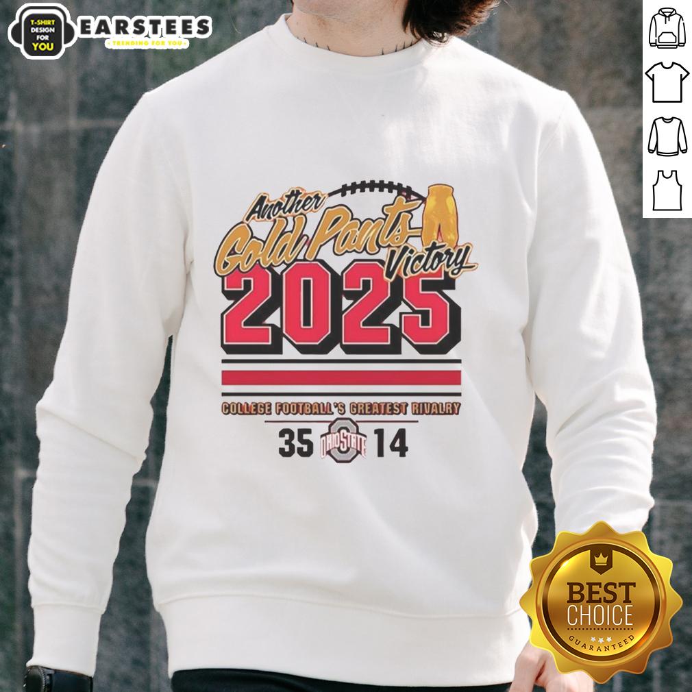 Premium Ohio State Buckeyes 2025 Another Gold Pants T-Shirt - Image 5