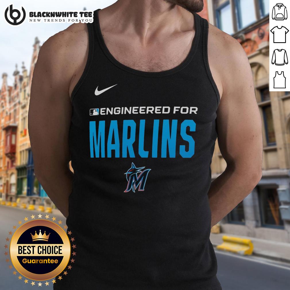 Top Engineered For Miami Marlins MLB Logo T-Shirt - Image 3