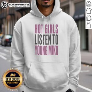 Alternative view of Awesome Girls Listen To Young Miko Shirt For Fans Of Puerto Rican Trap Music Artist Shirt