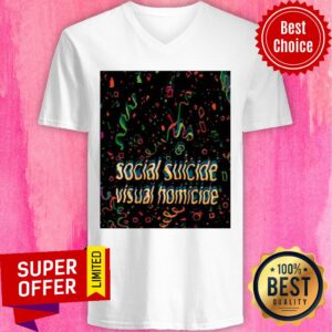 Alternative view of Awesome Social Suicide Visual Homicide Shirt