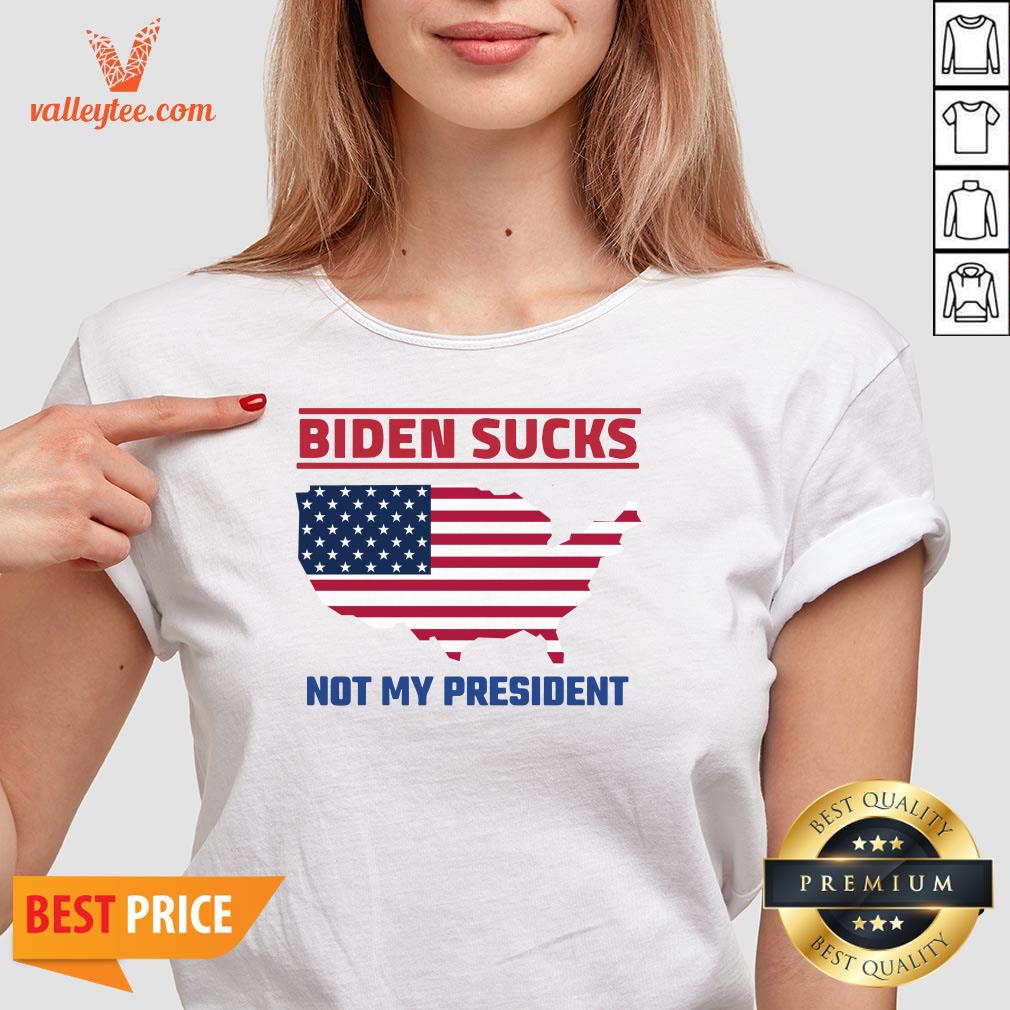 Cute Biden Sucks Not My President American Map Shirt - Image 4