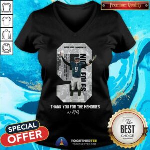 Alternative view of Nice Nick Foles Eagles Thank You For The Memories Signature Shirt