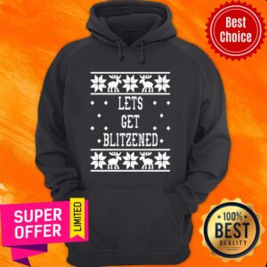 Alternative view of Top Let’s Get Blitzened Ugly Christmas Shirt