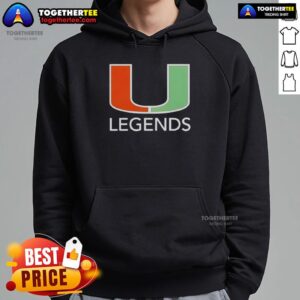 Alternative view of Pretty Miami Hurricanes Legends Logo T-Shirt