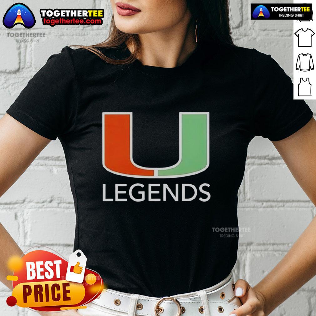 Pretty Miami Hurricanes Legends Logo T-Shirt - Image 3