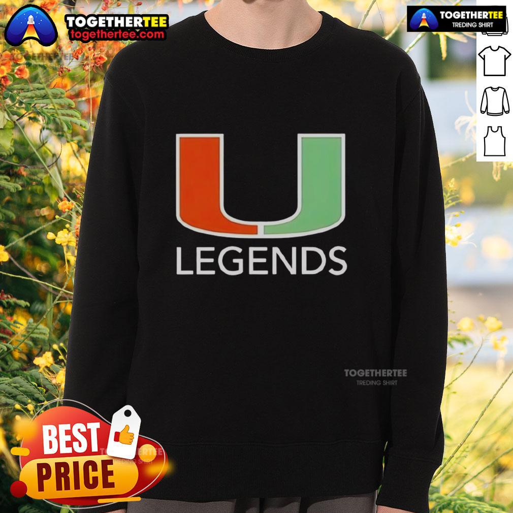 Pretty Miami Hurricanes Legends Logo T-Shirt - Image 5