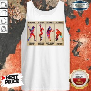 Alternative view of Happy Baseball Be Strong When You Are Weak Horizontal Poster Shirt
