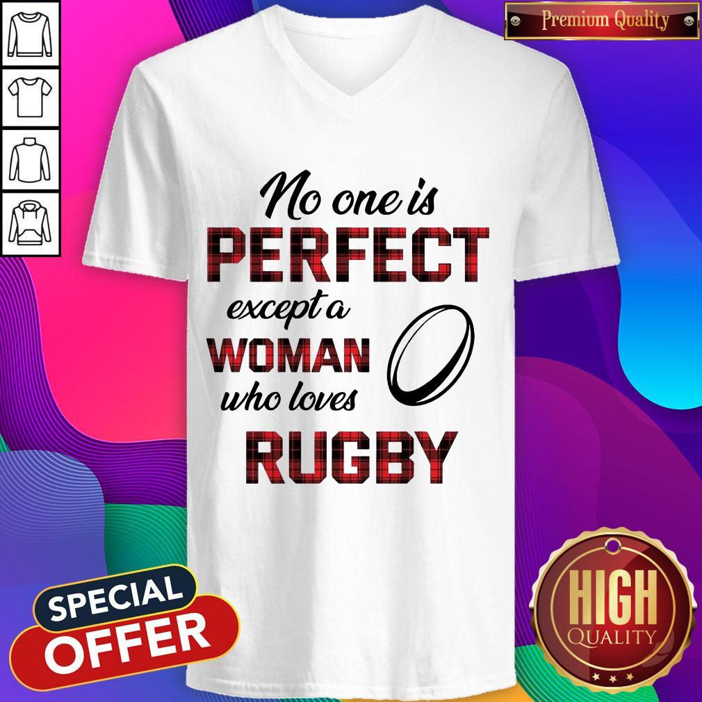 No One Is Perfect Except Woman Who Loves Rugby Shirt - Image 3