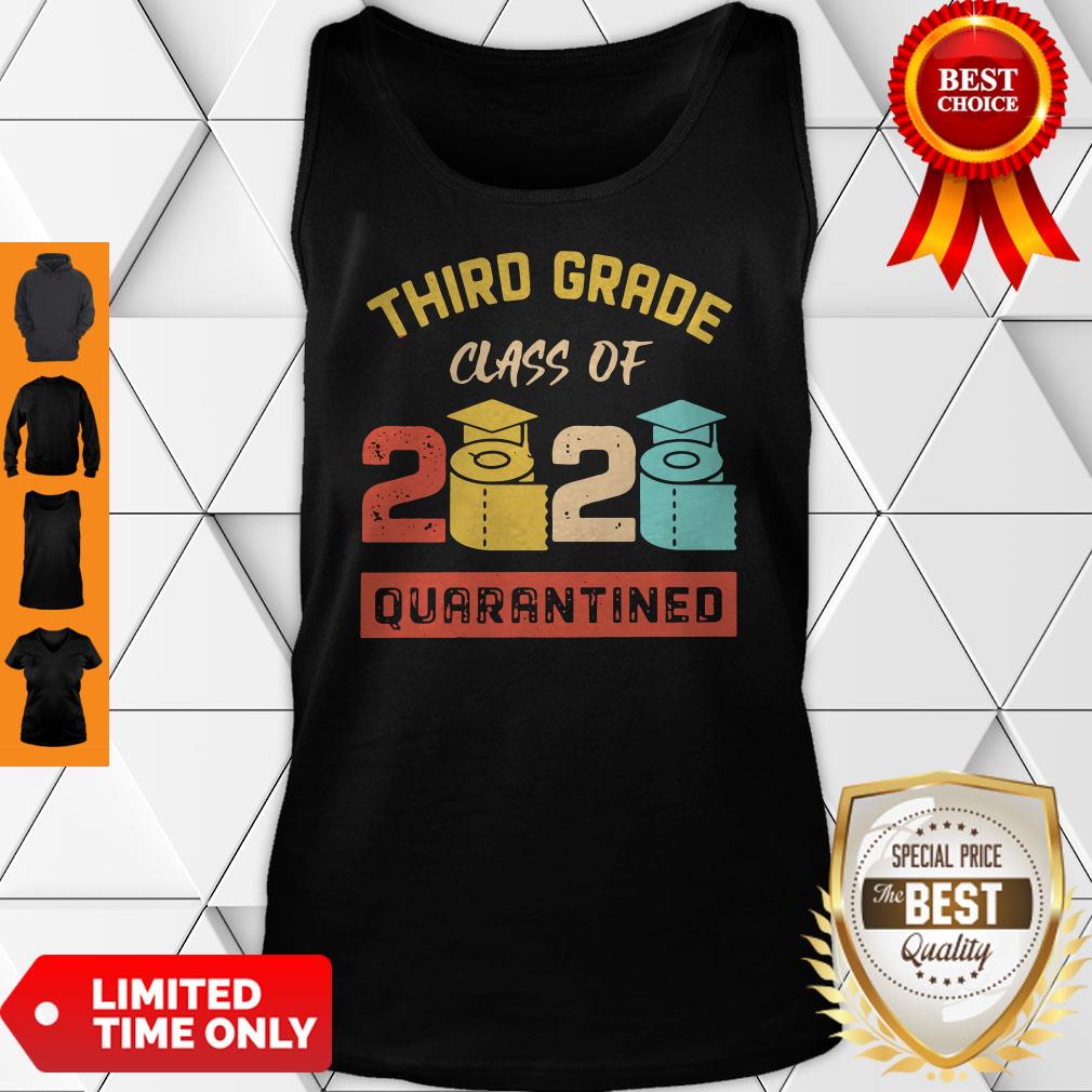 Official Third Grade Class Of 2020 Toilet Paper Quarantined Vintage Shirt - Image 4