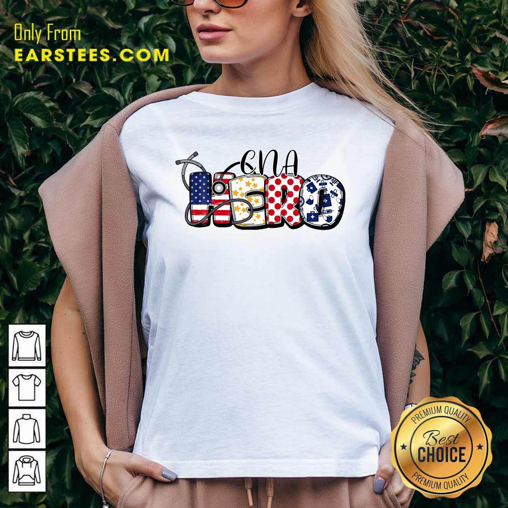 CNA Hero Nurse Doctor Medical American Flag Shirt - Image 5