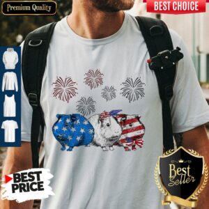 Independence Day Mouses Wear Bow Tie Firework Shirt
