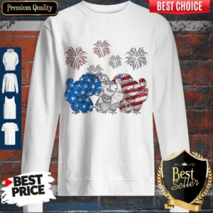 Alternative view of Independence Day Peacocks Wear Bow Tie Firework Shirt