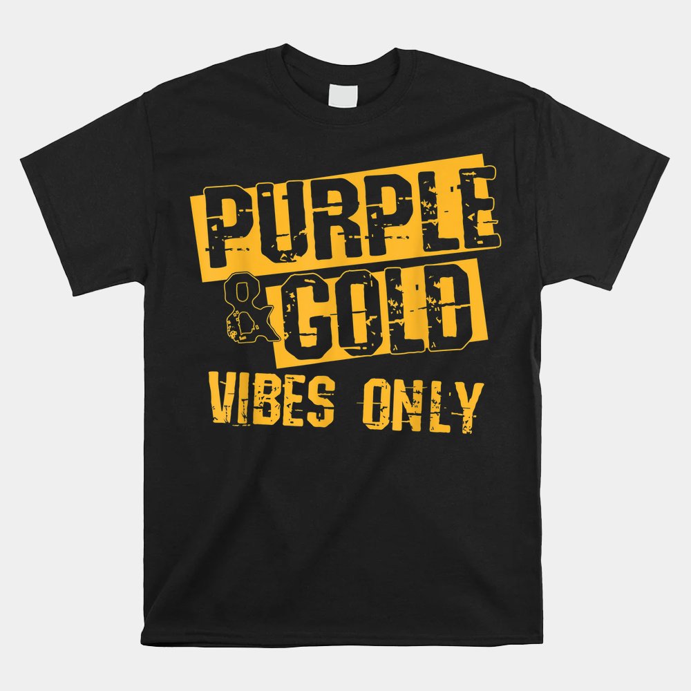 Purple And Gold Game Day Group Shirt For High School Football Shirt - Image 4