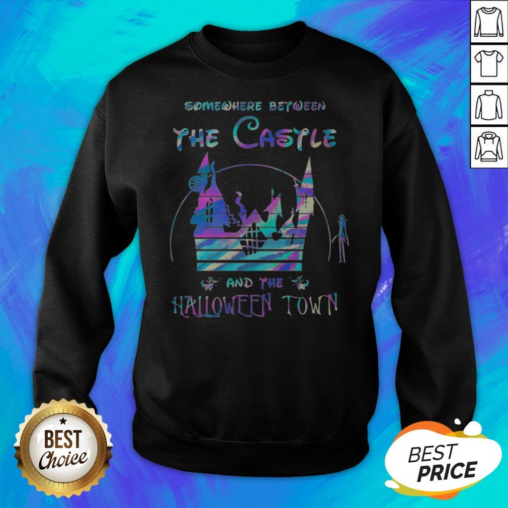 Somewhere Between The Castle And The Halloween Town Shirt - Image 2