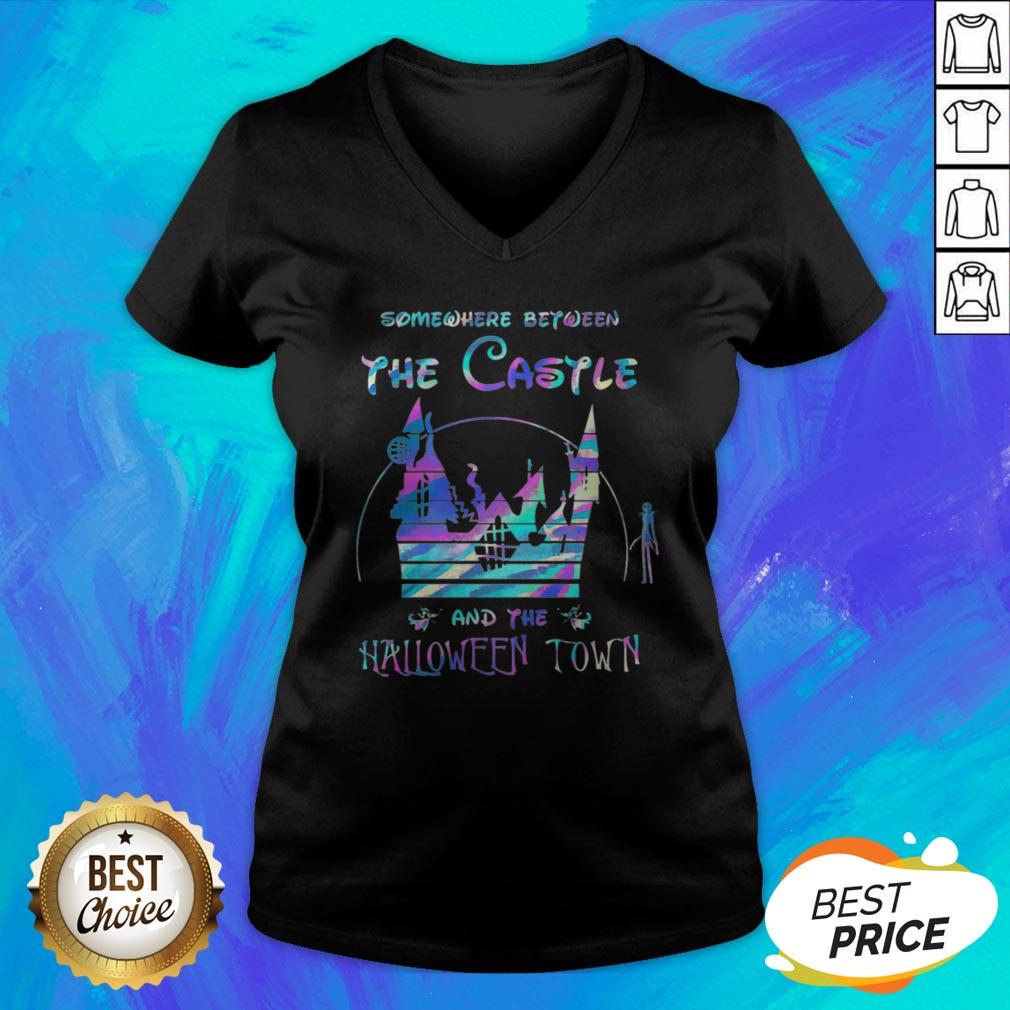 Somewhere Between The Castle And The Halloween Town Shirt - Image 4