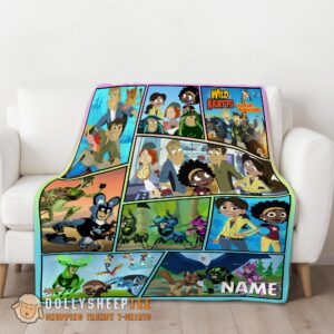 Alternative view of Perfect Happy Wild Kratts Creature Adventures Collage Blanket Fleece Customized Blanket