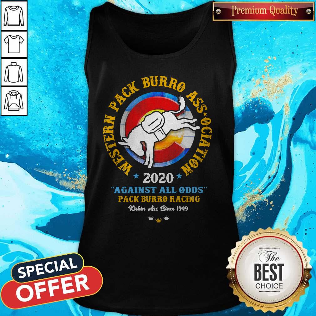 Western Pack Burro Association 2020 Against All Odds Pack Burro Racing Shirt - Image 3