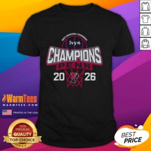 Awesome Pennsylvania Quakers Blue 84 2026 Ivy League Men's Basketball Tournament Champions T-Shirt