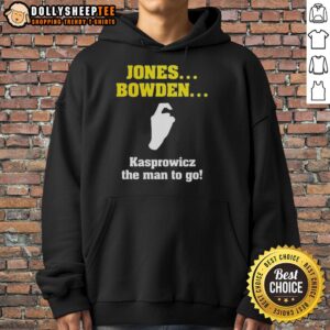 Alternative view of Hot Jones Bowden Kasprowicz The Man To Go T-Shirt